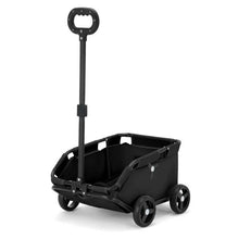 Load image into Gallery viewer, Black Compact Foldable Pet Stroller for Dogs and Cats - Lightweight Travel Pushchair for Small Pets, Teddy Dogs, and Cats - Portable and Collapsible Pet Buggy for Outdoor Adventures