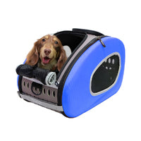 Load image into Gallery viewer, Ibiyaya Convertible Pet Carrier with Wheels - Royal Blue