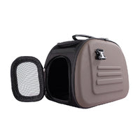 Load image into Gallery viewer, Ibiyaya Classic EVA Collapsible Pet Carrier - Chocolate