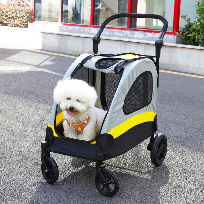 Dog Stroller Foldable Pet Travel Cart M Size