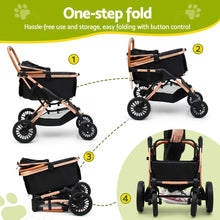 Load image into Gallery viewer, i.Pet Pet Dog Stroller Pram Large Cat Carrier Travel Pushchair Foldable 4 Wheels