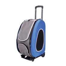 Load image into Gallery viewer, Ibiyaya Convertible Pet Carrier with Wheels - Royal Blue