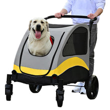 Load image into Gallery viewer, XL Dog Stroller Pet Pushchair Foldable Travel Cart