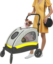 Load image into Gallery viewer, Dog Stroller Large Foldable Pet Travel Cart