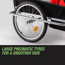 Load image into Gallery viewer, Tag-Along Kids Bike Trailer Child Bicycle Pram Stroller Children Wheel Jogger Red